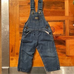 Vintage 80s  Paper Tag Denim Carpenter Overalls by Oshkosh B’Gosh - Size 2T